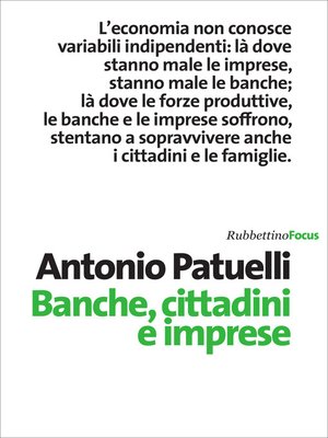 cover image of Banche, cittadini e imprese